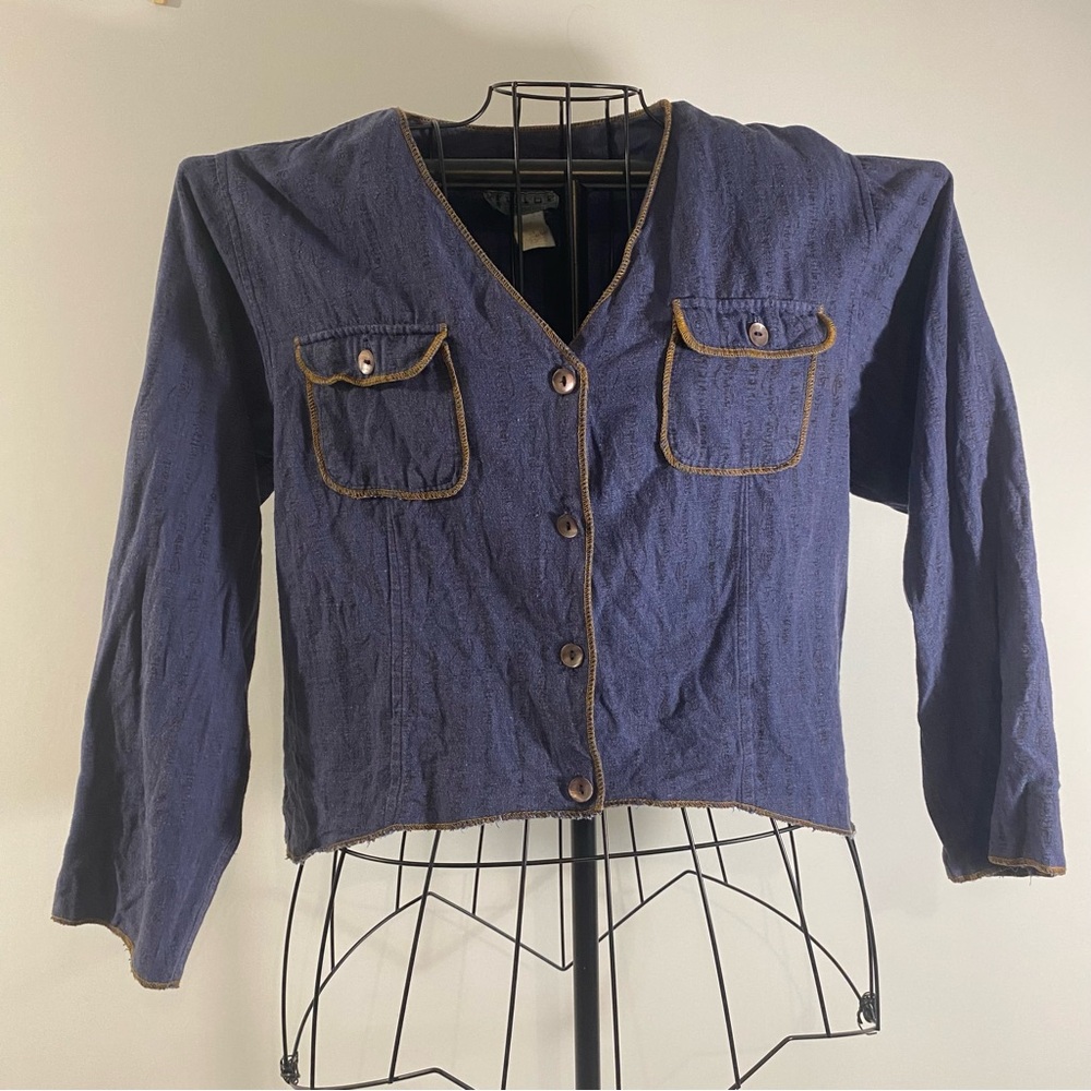 Tribe A People United Cropped Jacket Size M